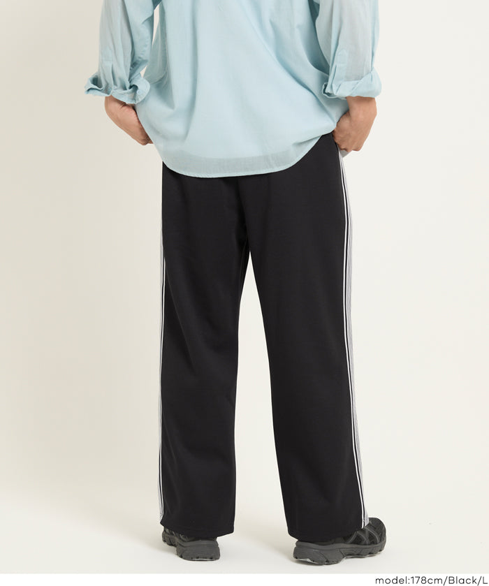 男裝側線條運動風彈性休閒褲