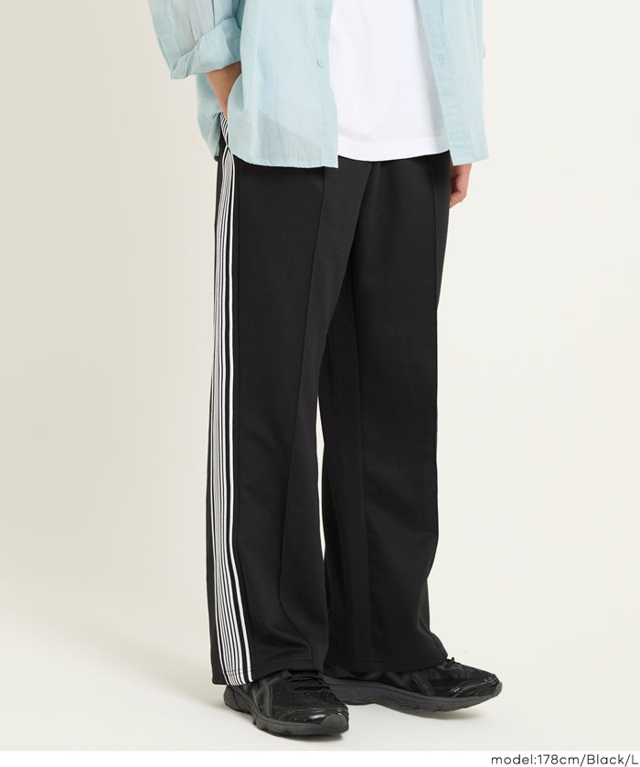 男裝側線條運動風彈性休閒褲