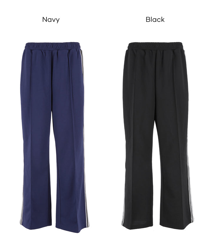 男裝側線條運動風彈性休閒褲