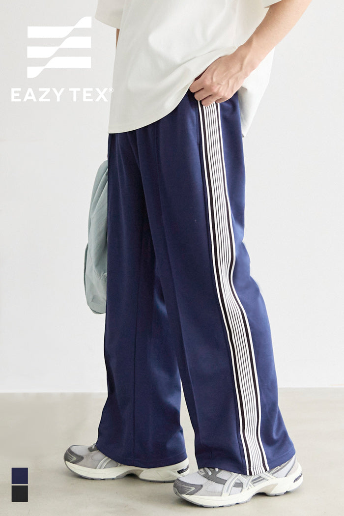 男裝側線條運動風彈性休閒褲