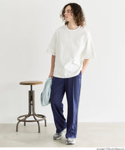 男裝側線條運動風彈性休閒褲