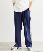 男裝側線條運動風彈性休閒褲