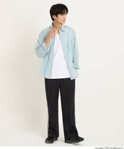 男裝側線條運動風彈性休閒褲