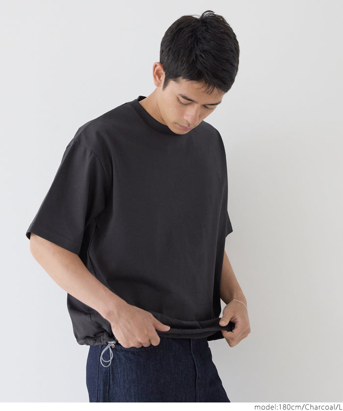 【Heavy Cotton】Men's Basic Crew Neck Short Sleeve Tee Top