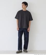 【Heavy Cotton】Men's Basic Crew Neck Short Sleeve Tee Top