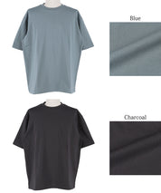 【Heavy Cotton】Men's Basic Crew Neck Short Sleeve Tee Top