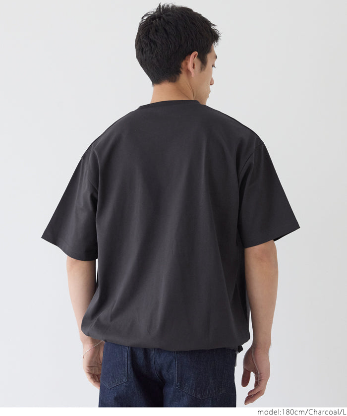 【Heavy Cotton】Men's Basic Crew Neck Short Sleeve Tee Top