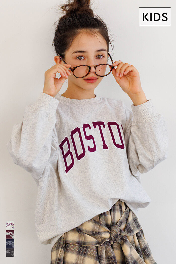 童裝英字LOGO長袖衛衣 親子裝