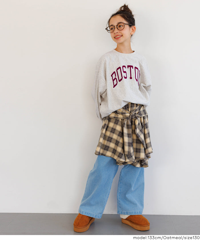 童裝英字LOGO長袖衛衣 親子裝