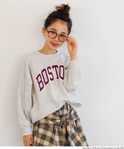 童裝英字LOGO長袖衛衣 親子裝