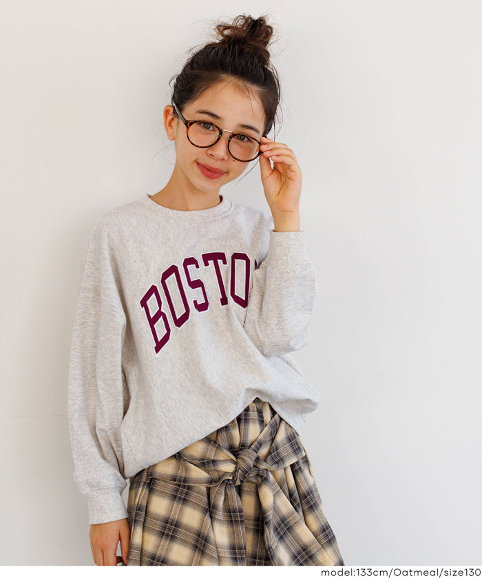 童裝英字LOGO長袖衛衣 親子裝