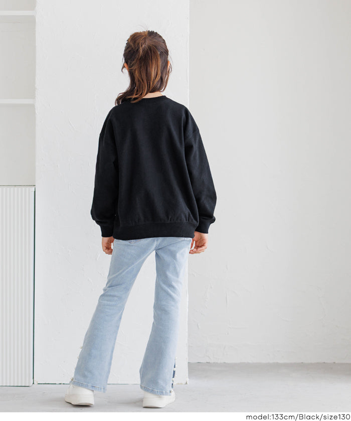 【重磅棉】童裝袖口刺繡LOGO長袖衛衣 親子裝