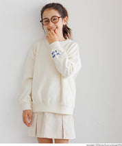 【重磅棉】童裝袖口刺繡LOGO長袖衛衣 親子裝