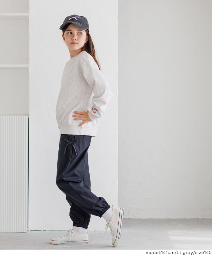 【重磅棉】童裝袖口刺繡LOGO長袖衛衣 親子裝