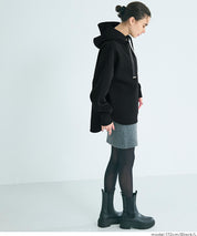 柔軟太空棉 寬鬆長袖連帽上衣