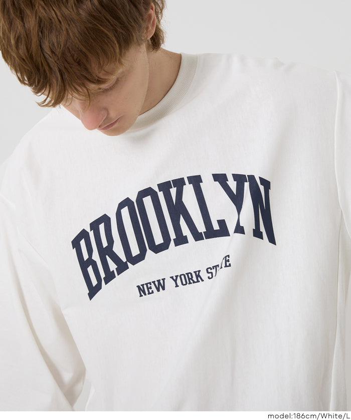 男裝英字LOGO長袖T衛衣