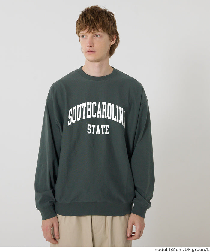 男裝英字LOGO長袖T衛衣