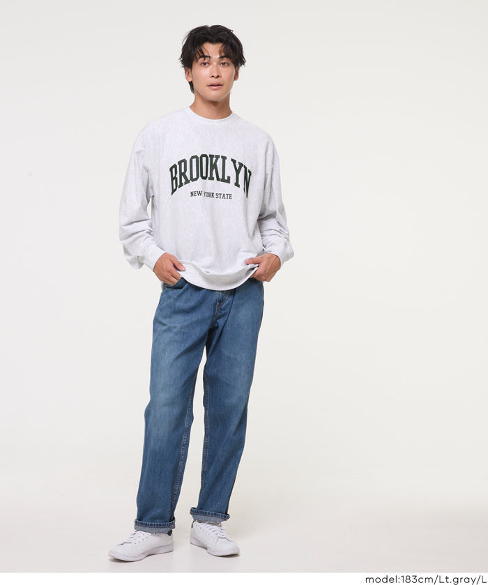 男裝英字LOGO長袖T衛衣