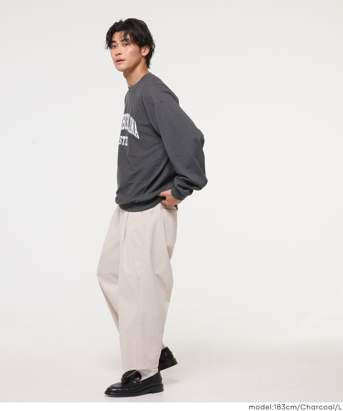 男裝英字LOGO長袖T衛衣