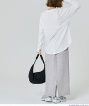 柔軟太空棉 休閒直筒半裙