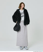 柔軟太空棉 休閒直筒半裙