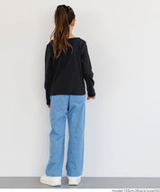 童裝可愛蝴蝶結兩層造型長袖上衣