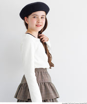 童裝可愛蝴蝶結兩層造型長袖上衣