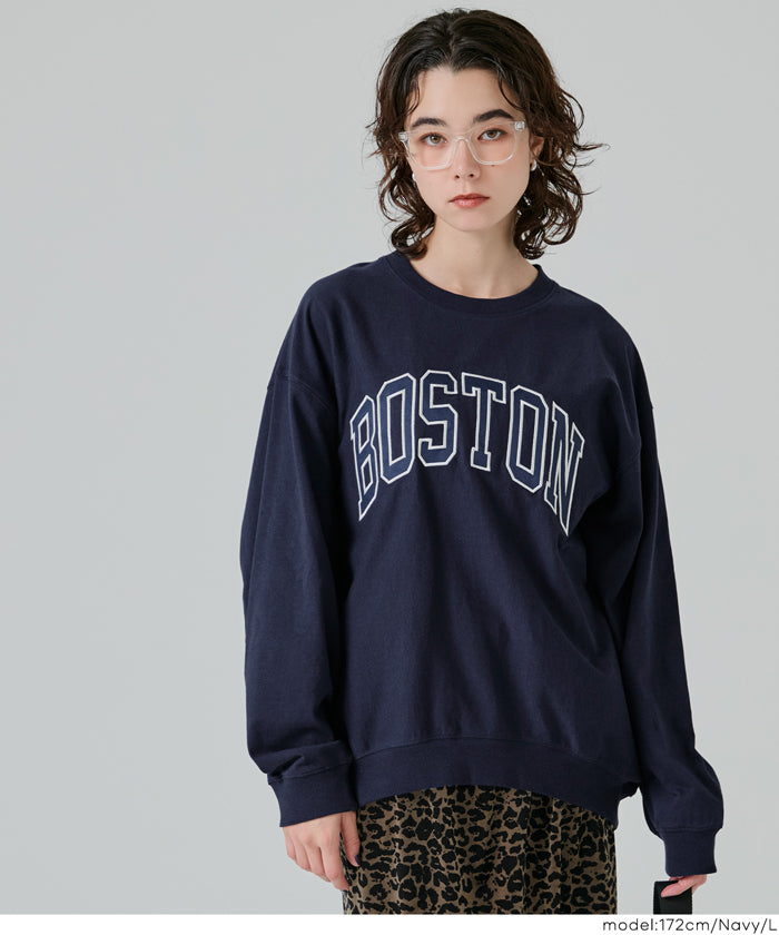 English LOGO long-sleeved sweatshirt parent-child outfit