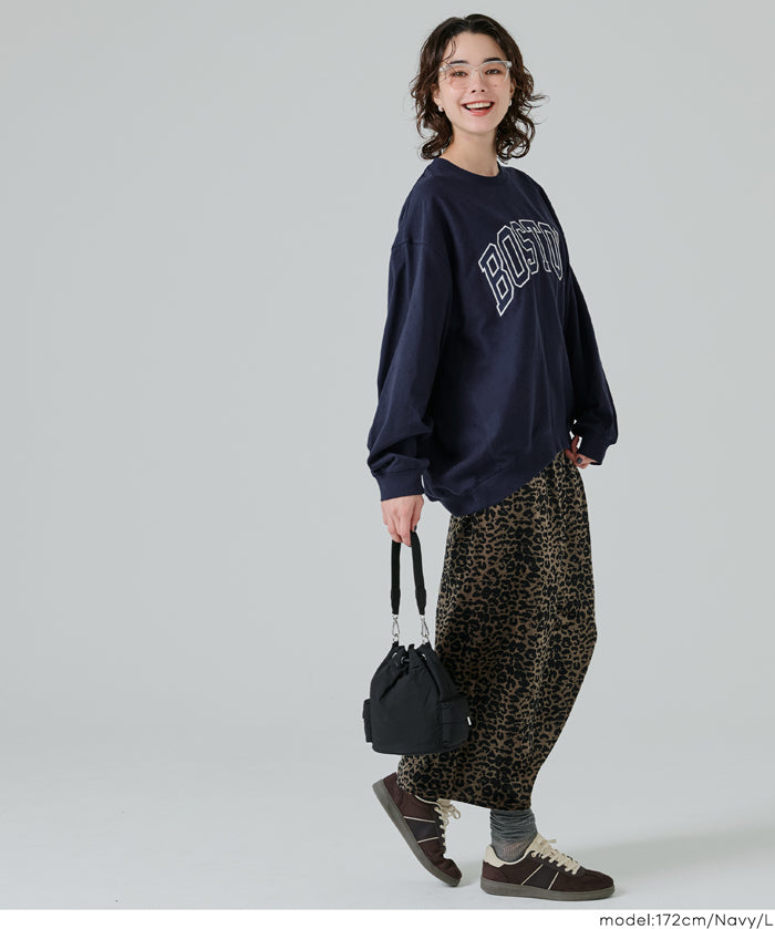 English LOGO long-sleeved sweatshirt parent-child outfit