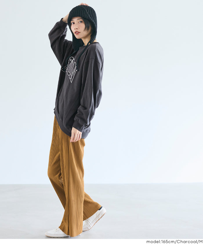 English LOGO long-sleeved sweatshirt parent-child outfit