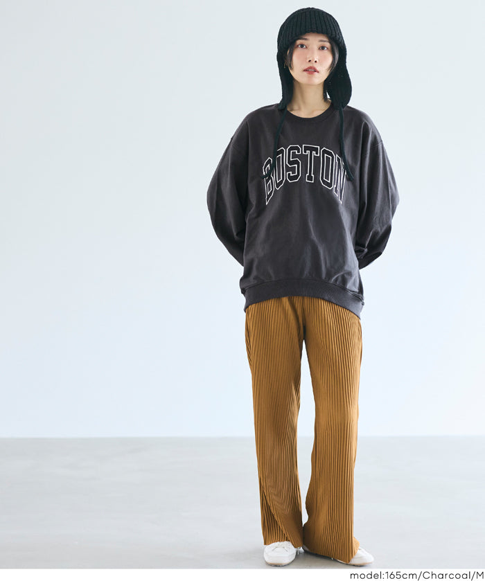 English LOGO long-sleeved sweatshirt parent-child outfit