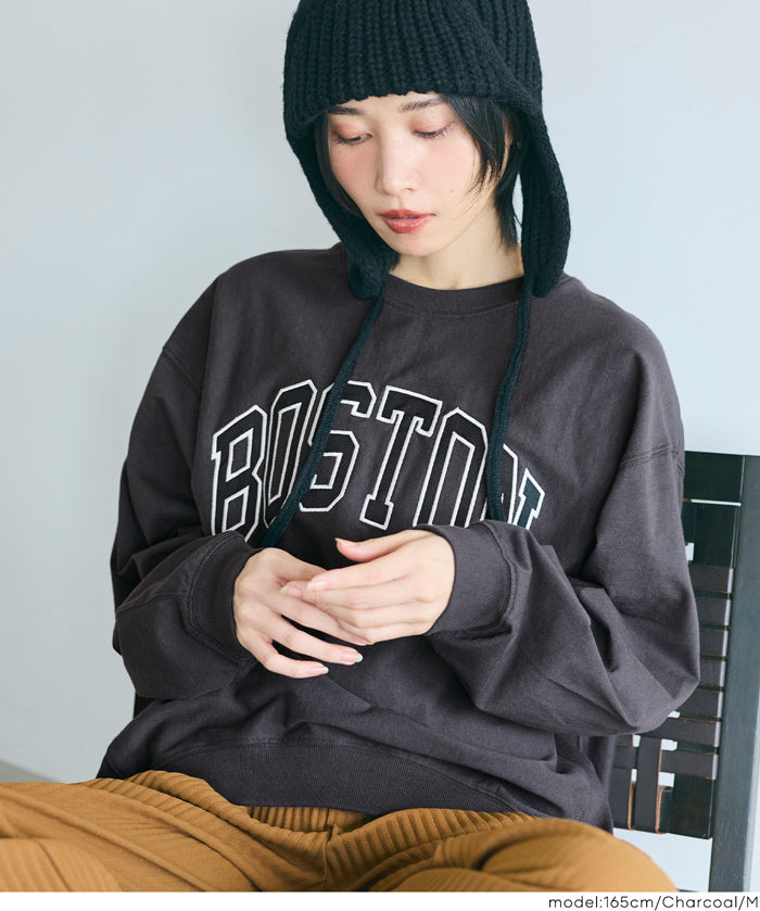 English LOGO long-sleeved sweatshirt parent-child outfit