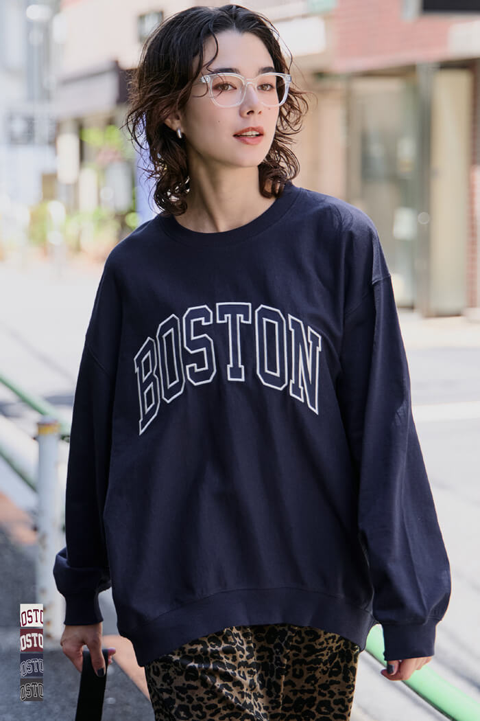 English LOGO long-sleeved sweatshirt parent-child outfit