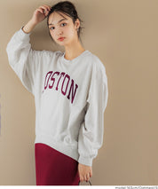 English LOGO long-sleeved sweatshirt parent-child outfit