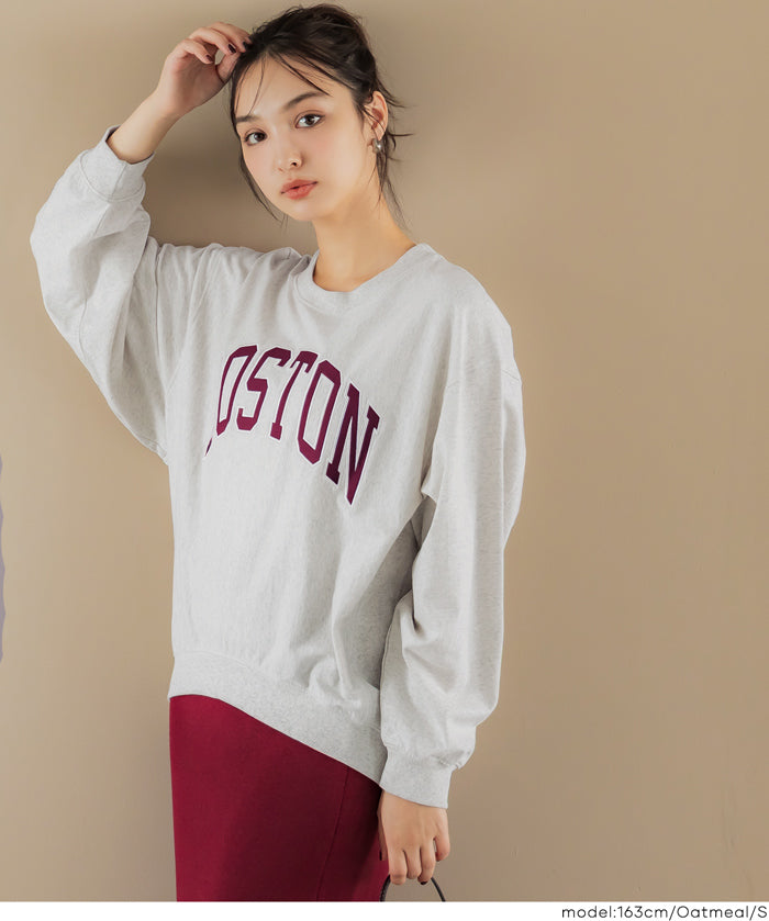 English LOGO long-sleeved sweatshirt parent-child outfit