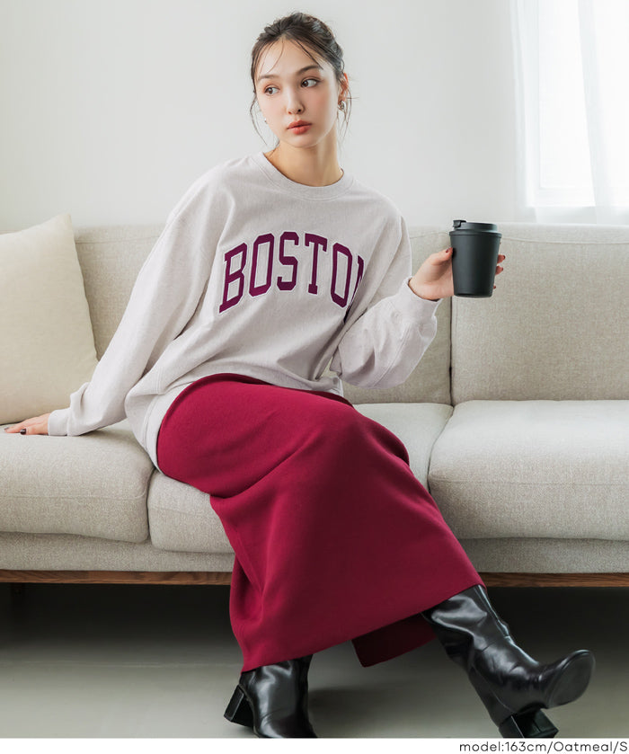 English LOGO long-sleeved sweatshirt parent-child outfit