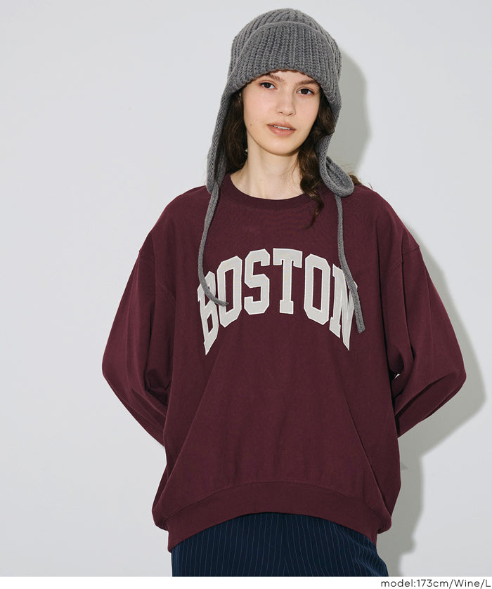 English LOGO long-sleeved sweatshirt parent-child outfit