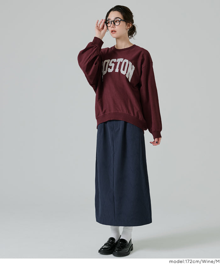 English LOGO long-sleeved sweatshirt parent-child outfit