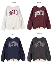 English LOGO long-sleeved sweatshirt parent-child outfit