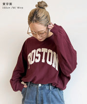 English LOGO long-sleeved sweatshirt parent-child outfit