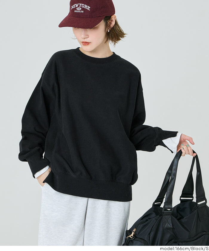 【重磅棉】假兩件層次造型棉質衛衣