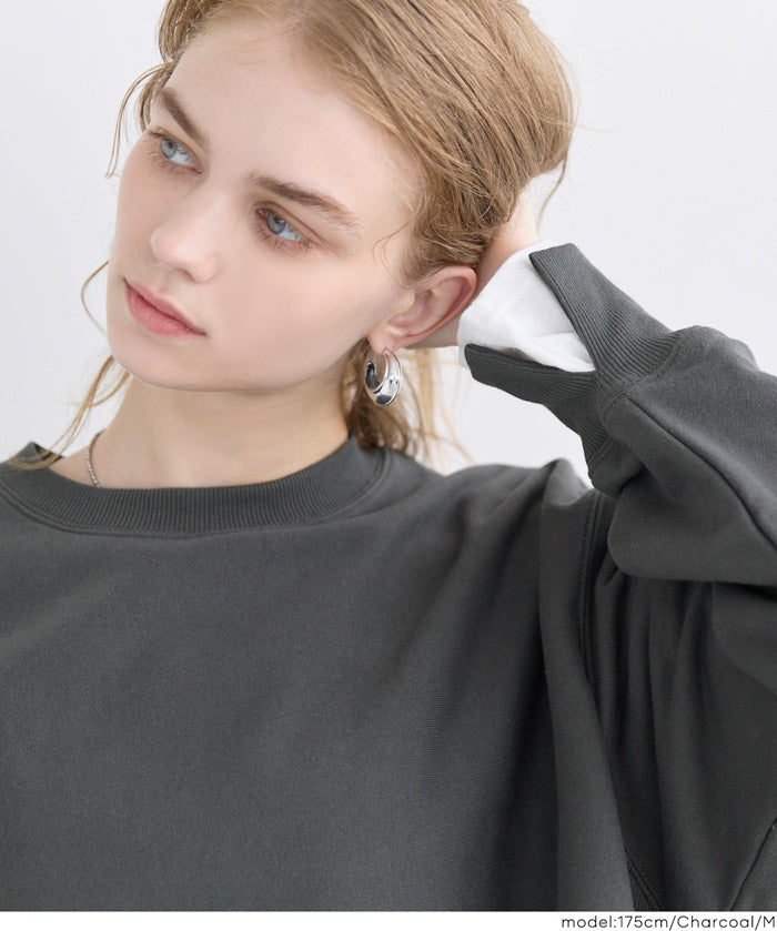 【重磅棉】假兩件層次造型棉質衛衣