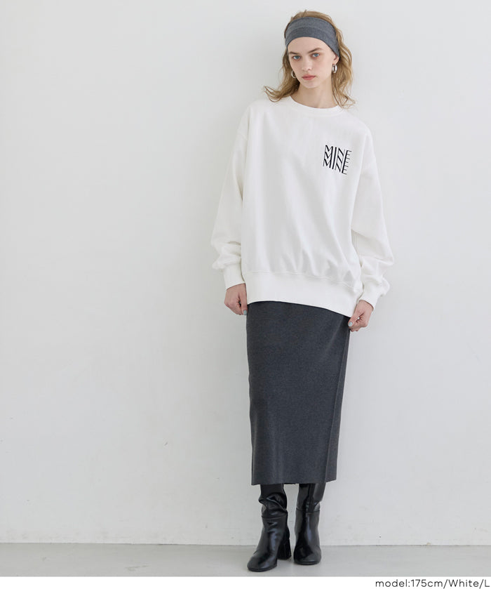 【重磅棉】袖口刺繡LOGO長袖衛衣 親子裝