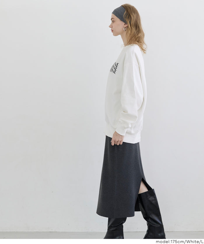 【重磅棉】袖口刺繡LOGO長袖衛衣 親子裝