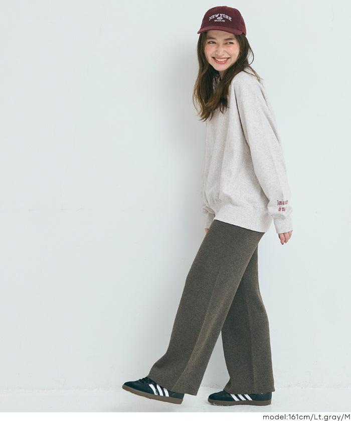 【重磅棉】袖口刺繡LOGO長袖衛衣 親子裝