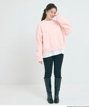 【重磅棉】素色復古刷色長袖衛衣