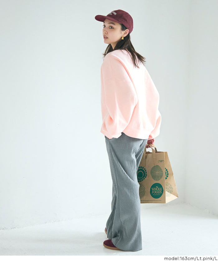 【重磅棉】素色復古刷色長袖衛衣