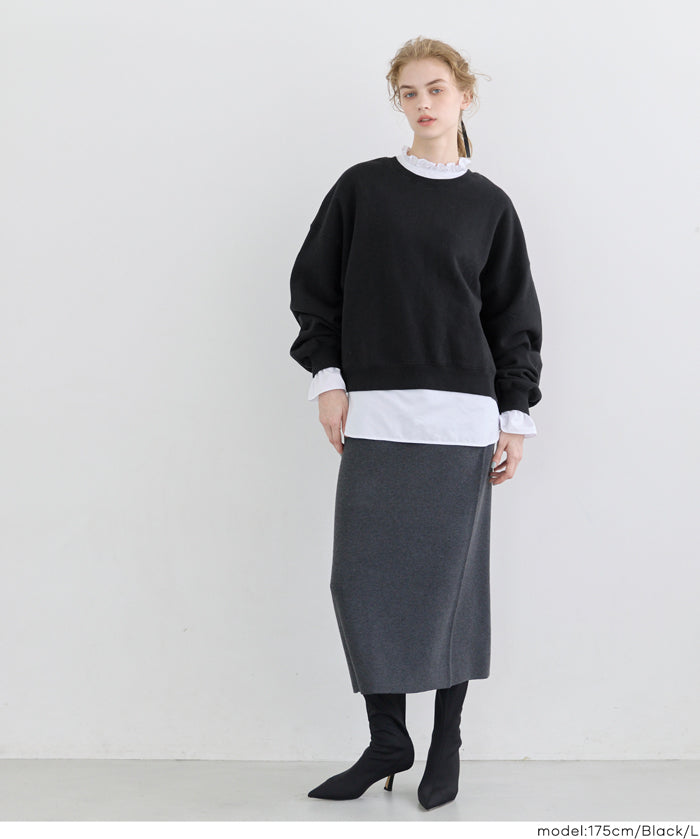 【重磅棉】素色復古刷色長袖衛衣