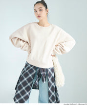 【重磅棉】素色復古刷色長袖衛衣