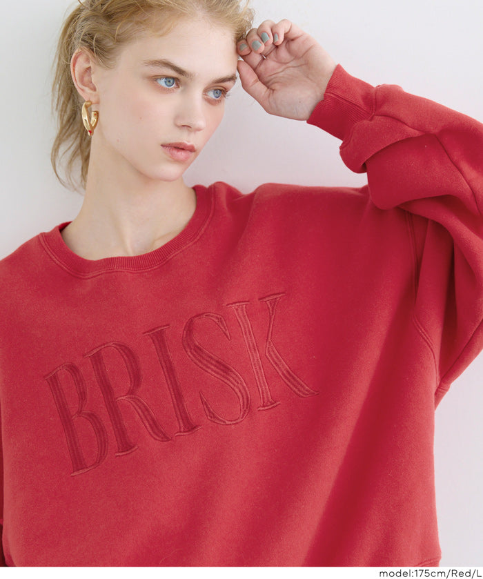 【重磅棉】LOGO復古刷色長袖衛衣